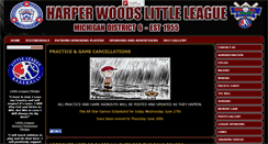 Desktop Screenshot of harperwoodsbaseball.com