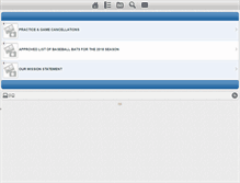 Tablet Screenshot of harperwoodsbaseball.com